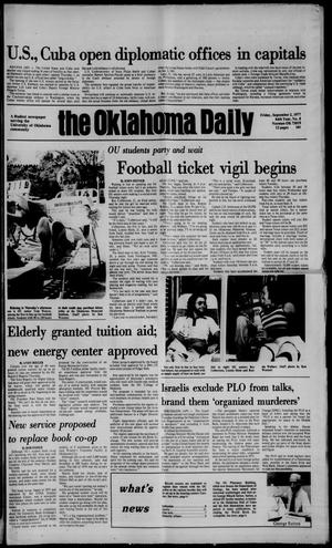 The Oklahoma Daily (Norman, Okla.), Vol. 64, No. 8, Ed. 1 Friday, September 2, 1977