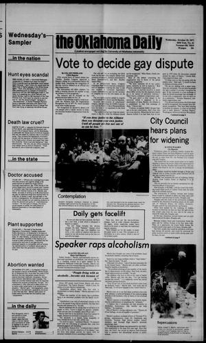 The Oklahoma Daily (Norman, Okla.), Vol. 64, No. 41, Ed. 1 Wednesday, October 19, 1977