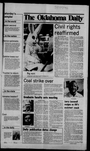 The Oklahoma Daily (Norman, Okla.), Vol. 64, No. 128, Ed. 1 Saturday, March 25, 1978