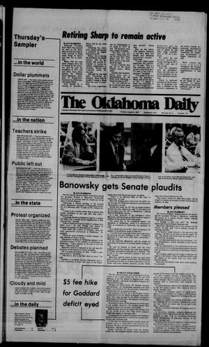 Primary view of object titled 'The Oklahoma Daily (Norman, Okla.), Vol. 65, No. 6, Ed. 1 Thursday, August 31, 1978'.