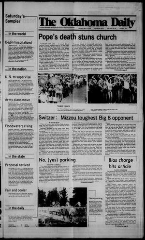 The Oklahoma Daily (Norman, Okla.), Vol. 65, No. 29, Ed. 1 Saturday, September 30, 1978