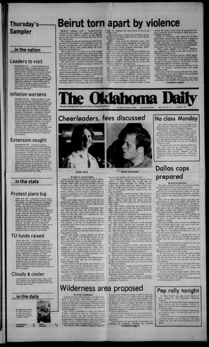 Primary view of object titled 'The Oklahoma Daily (Norman, Okla.), Vol. 65, No. 33, Ed. 1 Thursday, October 5, 1978'.