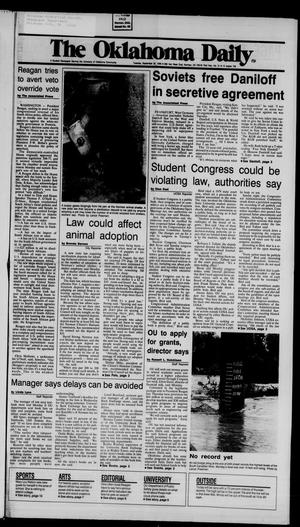 The Oklahoma Daily (Norman, Okla.), Vol. 73, No. 31, Ed. 1 Tuesday, September 30, 1986