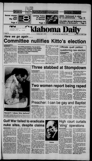 The Oklahoma Daily (Norman, Okla.), Vol. 76, No. 145, Ed. 1 Tuesday, April 7, 1992