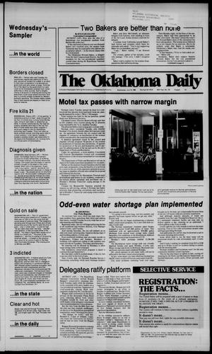 The Oklahoma Daily (Norman, Okla.), Vol. 66, No. 192, Ed. 1 Wednesday, July 16, 1980