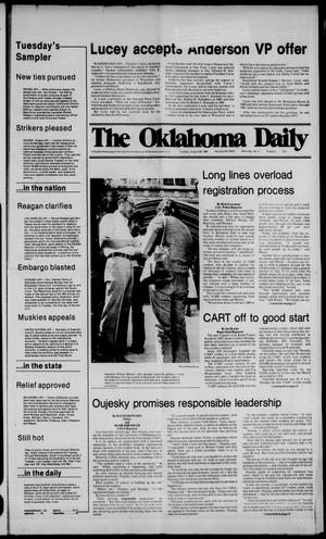 Primary view of object titled 'The Oklahoma Daily (Norman, Okla.), Vol. 67, No. 4, Ed. 1 Tuesday, August 26, 1980'.