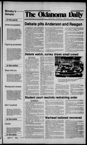 The Oklahoma Daily (Norman, Okla.), Vol. 66, No. 23, Ed. 1 Monday, September 22, 1980