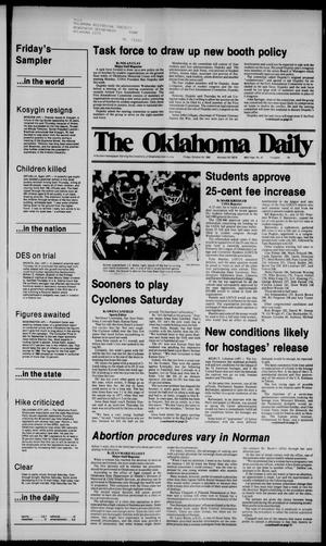 Primary view of object titled 'The Oklahoma Daily (Norman, Okla.), Vol. 66, No. 43, Ed. 1 Friday, October 24, 1980'.