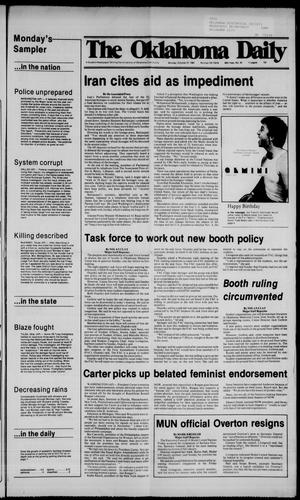 The Oklahoma Daily (Norman, Okla.), Vol. 66, No. 44, Ed. 1 Monday, October 27, 1980