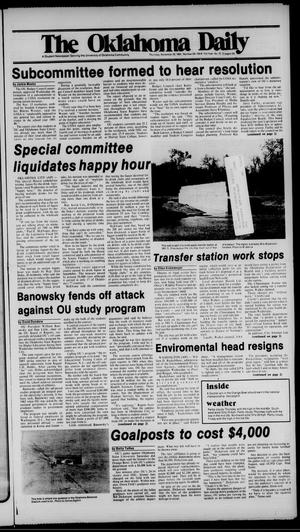 The Oklahoma Daily (Norman, Okla.), Vol. 71, No. 72, Ed. 1 Thursday, November 29, 1984