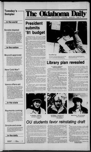 The Oklahoma Daily (Norman, Okla.), Vol. 66, No. 96, Ed. 1 Tuesday, January 29, 1980