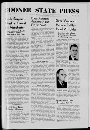Sooner State Press (Norman, Okla.), Vol. 42, No. 67, Ed. 1 Saturday, February 17, 1951