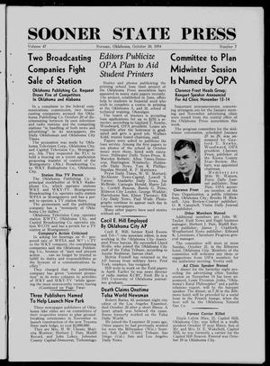 Sooner State Press (Norman, Okla.), Vol. 42, No. 235, Ed. 1 Saturday, October 30, 1954
