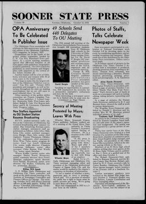 Sooner State Press (Norman, Okla.), Vol. 49, No. 5, Ed. 1 Saturday, October 13, 1956