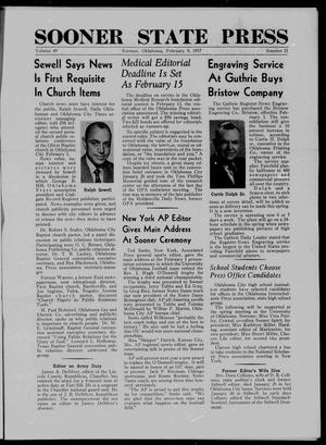 Sooner State Press (Norman, Okla.), Vol. 49, No. 21, Ed. 1 Saturday, February 9, 1957