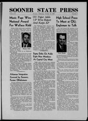 Sooner State Press (Norman, Okla.), Vol. 50, No. 5, Ed. 1 Saturday, October 12, 1957