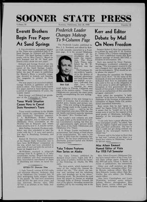 Sooner State Press (Norman, Okla.), Vol. 50, No. 44, Ed. 1 Saturday, July 26, 1958