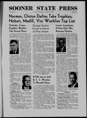 Primary view of Sooner State Press (Norman, Okla.), Vol. 52, No. 4, Ed. 1 Saturday, October 3, 1959