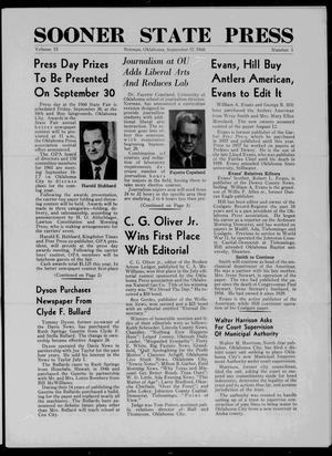 Sooner State Press (Norman, Okla.), Vol. 53, No. 1, Ed. 1 Saturday, September 17, 1960