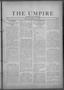 Newspaper: The Umpire (Norman, Okla.), Vol. 1, No. 22, Ed. 1 Friday, November 23…