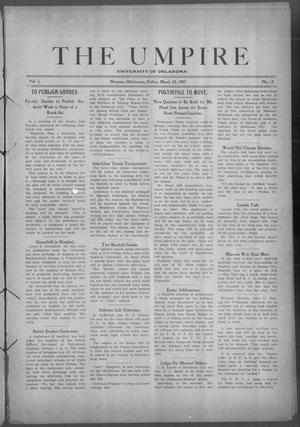 The Umpire (Norman, Okla.), Vol. 1, No. 52, Ed. 1 Friday, March 22, 1907