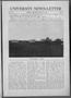 Primary view of University News=Letter (Norman, Okla.), Vol. 7, No. 7, Ed. 1 Wednesday, April 15, 1908