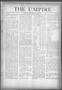 Newspaper: The Umpire (Norman, Okla.), Vol. 3, No. 29, Ed. 1 Friday, January 8, …