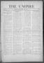 Newspaper: The Umpire (Norman, Okla.), Vol. 3, No. 66, Ed. 1 Tuesday, May 25, 19…