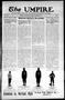Newspaper: The Umpire (Norman, Okla.), Vol. 7, No. 11, Ed. 1 Tuesday, October 29…