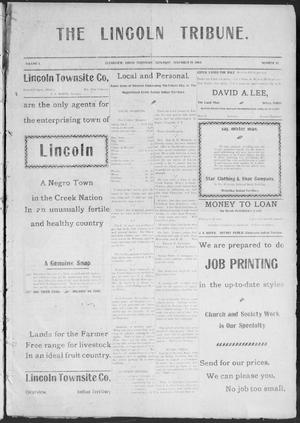 The Lincoln Tribune. (Clearview, Indian Terr.), Vol. 1, No. 12, Ed. 1 Saturday, November 19, 1904