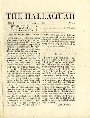 Primary view of object titled 'The Hallaquah, Volume 1, Number 6, May 1880'.