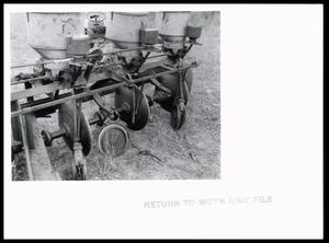 Primary view of object titled 'Furrow Type Native Grass Seed Drill'.