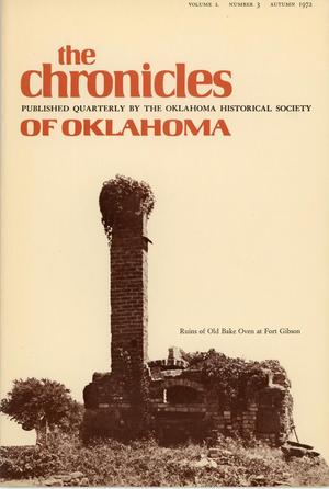Primary view of object titled 'Chronicles of Oklahoma, Volume 50, Number 3, Fall 1972'.
