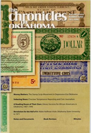 Primary view of object titled 'Chronicles of Oklahoma, Volume 84, Number 3, Fall 2006'.