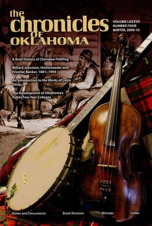 Primary view of object titled 'Chronicles of Oklahoma, Volume 87, Number 4, Winter 2009-10'.