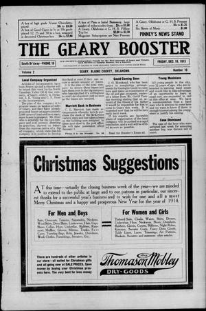 The Geary Booster (Geary, Okla.), Vol. 2, No. 10, Ed. 1 Friday, December 19, 1913