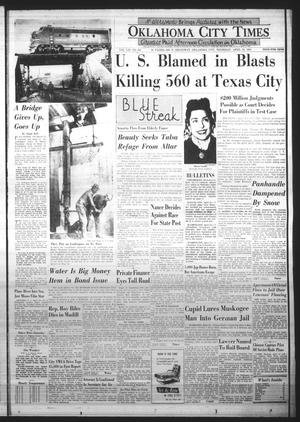 Oklahoma City Times (Oklahoma City, Okla.), Vol. 61, No. 58, Ed. 2 Thursday, April 13, 1950