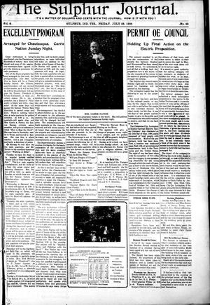 The Sulphur Journal. (Sulphur, Indian Terr.), Vol. 6, No. 45, Ed. 1 Friday, July 28, 1905