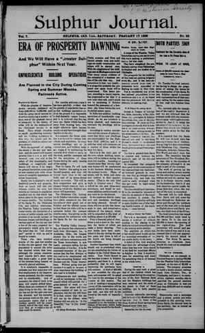 Sulphur Journal. (Sulphur, Indian Terr.), Vol. 7, No. 20, Ed. 1 Saturday, February 17, 1906