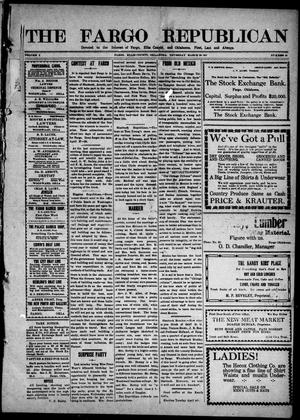 The Fargo Republican (Fargo, Okla.), Vol. 1, No. 44, Ed. 1 Thursday, March 30, 1911