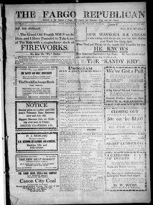 The Fargo Republican (Fargo, Okla.), Vol. 2, No. 4, Ed. 1 Thursday, June 22, 1911