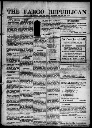 The Fargo Republican (Fargo, Okla.), Vol. 2, No. 45, Ed. 1 Thursday, April 4, 1912