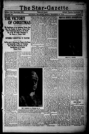 The Star=Gazette (Sallisaw, Okla.), Vol. 7, No. 9, Ed. 1 Friday, December 27, 1912