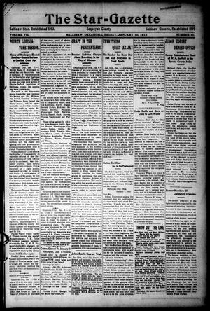 The Star=Gazette (Sallisaw, Okla.), Vol. 7, No. 11, Ed. 1 Friday, January 10, 1913