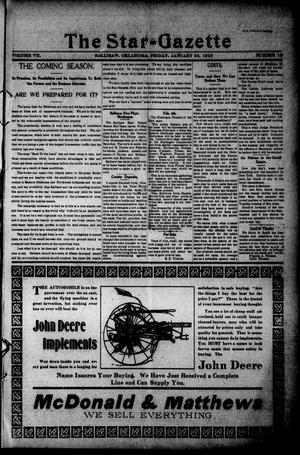 The Star=Gazette (Sallisaw, Okla.), Vol. 7, No. 13, Ed. 1 Friday, January 24, 1913