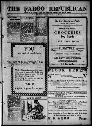 The Fargo Republican (Fargo, Okla.), Vol. 4, No. 5, Ed. 1 Thursday, June 26, 1913
