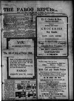 The Fargo Republican (Fargo, Okla.), Vol. 4, No. 6, Ed. 1 Thursday, July 3, 1913