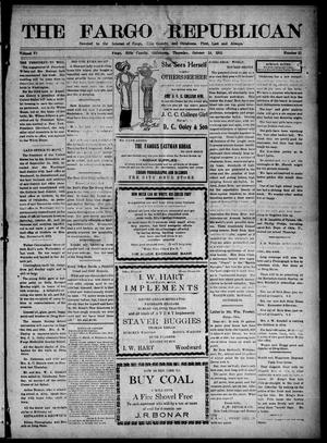 Primary view of object titled 'The Fargo Republican (Fargo, Okla.), Vol. 6, No. 21, Ed. 1 Thursday, October 14, 1915'.