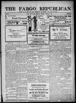 The Fargo Republican (Fargo, Okla.), Vol. 6, No. 39, Ed. 1 Thursday, February 17, 1916