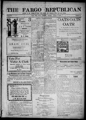 Primary view of object titled 'The Fargo Republican (Fargo, Okla.), Vol. 7, No. 20, Ed. 1 Thursday, October 5, 1916'.